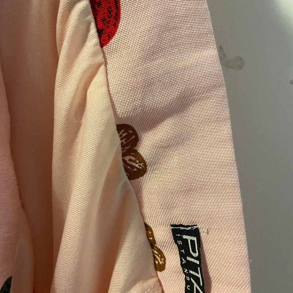 So Pretty Pink Maxi Skirt with Red Roses Size 9-10 - Picture 7 of 7